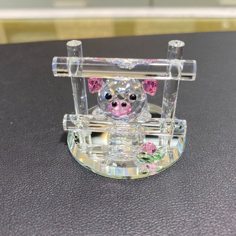 Pig Crystal Figurine